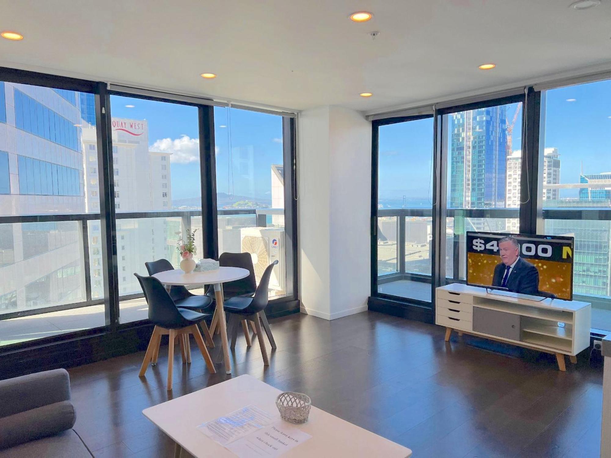 דירות אוקלנד Magnificent Skytower, Sea, Habour View In Cbd מראה חיצוני תמונה