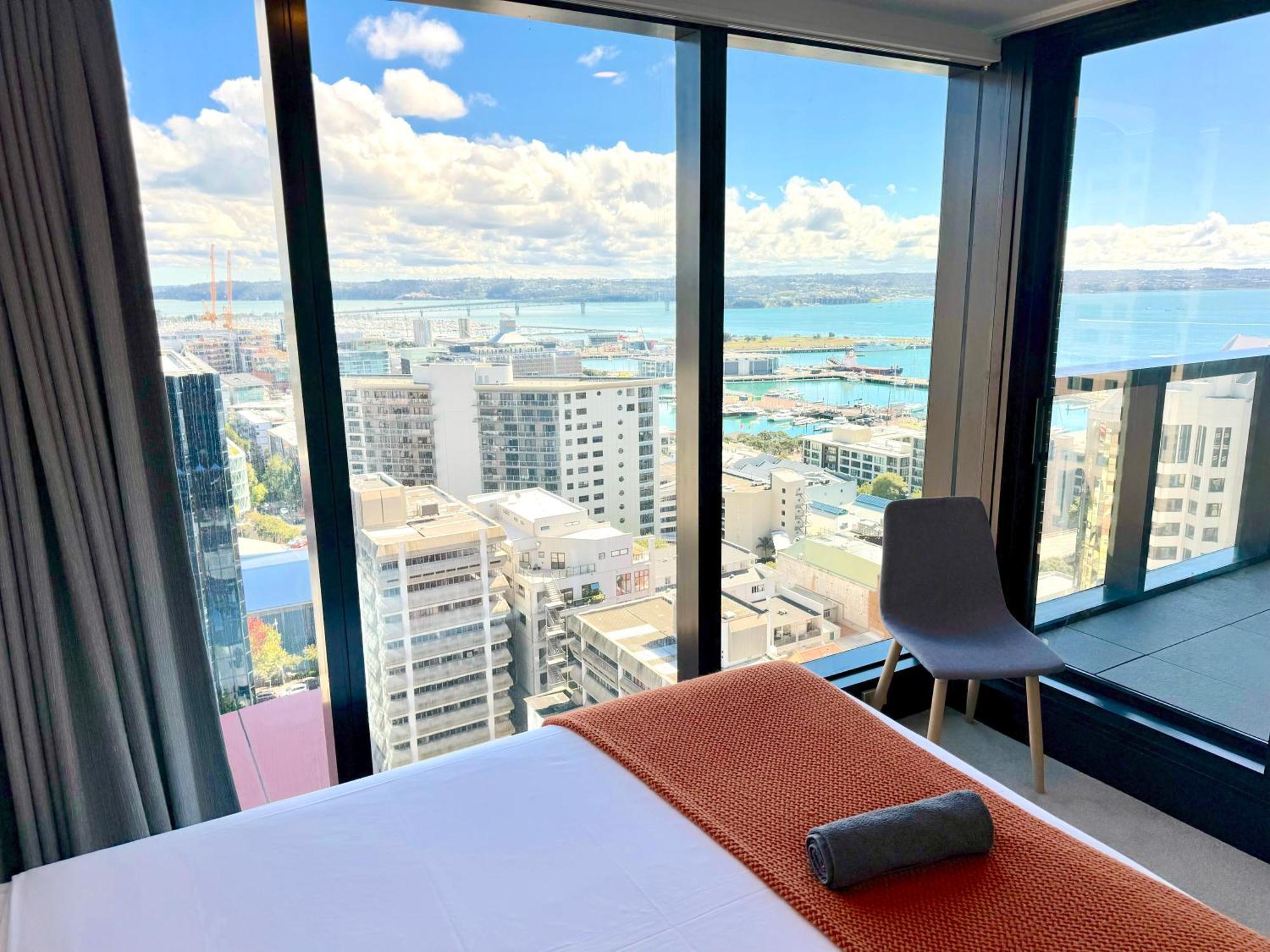 דירות אוקלנד Magnificent Skytower, Sea, Habour View In Cbd מראה חיצוני תמונה